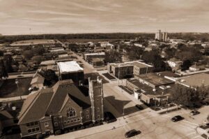 Aerial view of Webster City