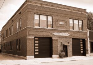Fire Station today sepia