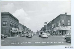 Old image of downtown Webster City